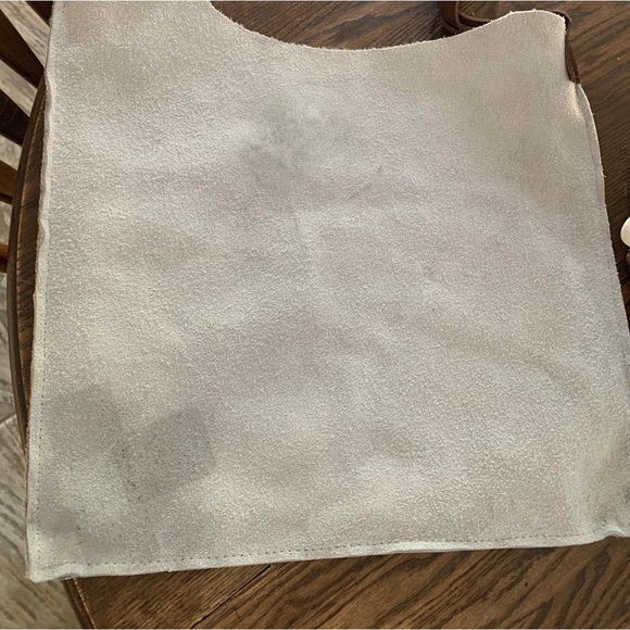 Emily Yellow Brindled Cow Hide Bag with leather braid strap - Picture 7 of 7